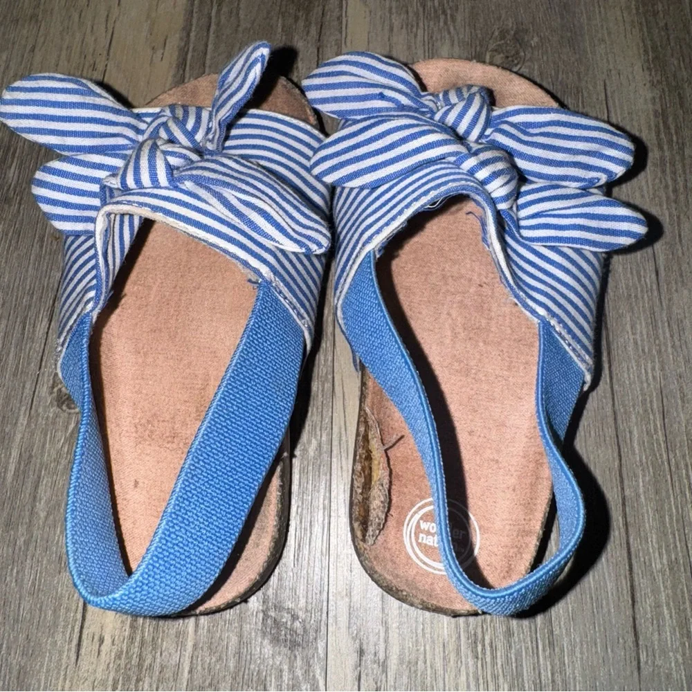 ☀️6/$20☀️ Wonder Nation Striped Kids Sandals